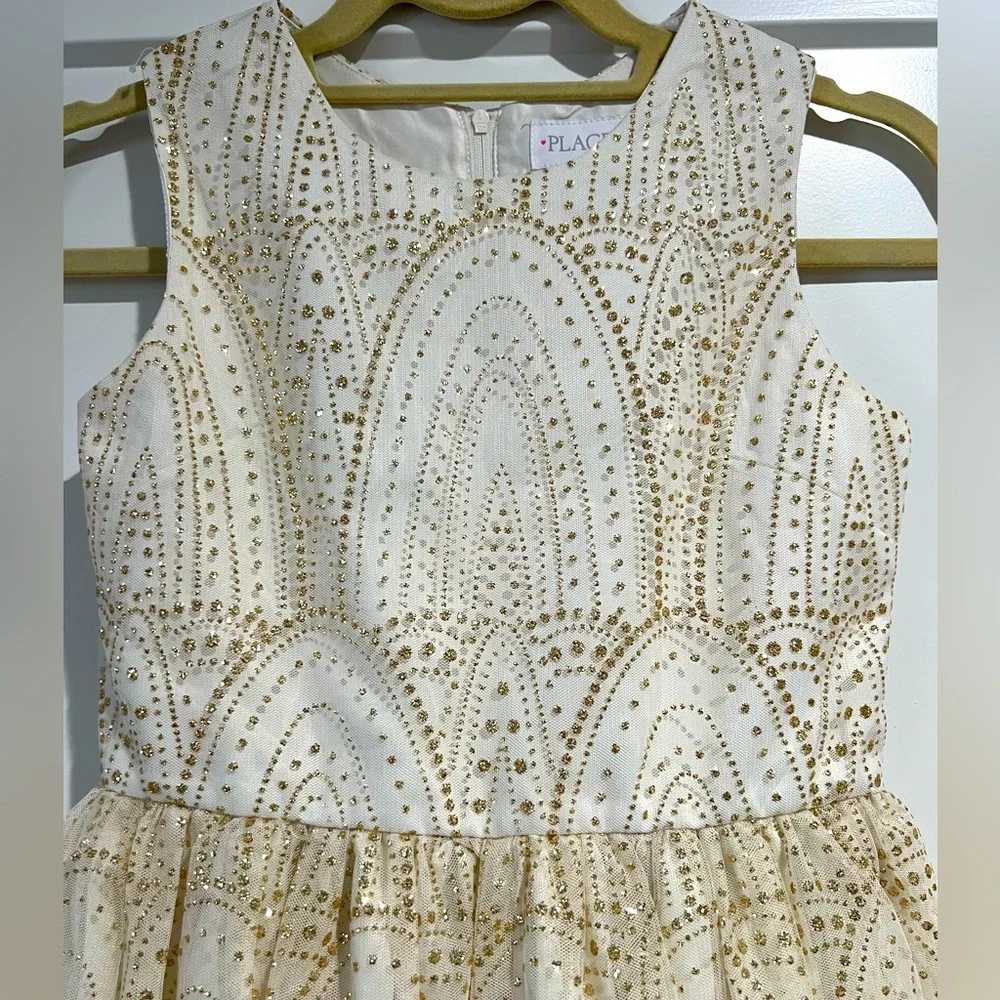 Children’s Place Girls Glitter Fit & Flare Elegant Dress, size‎ 12, EUC